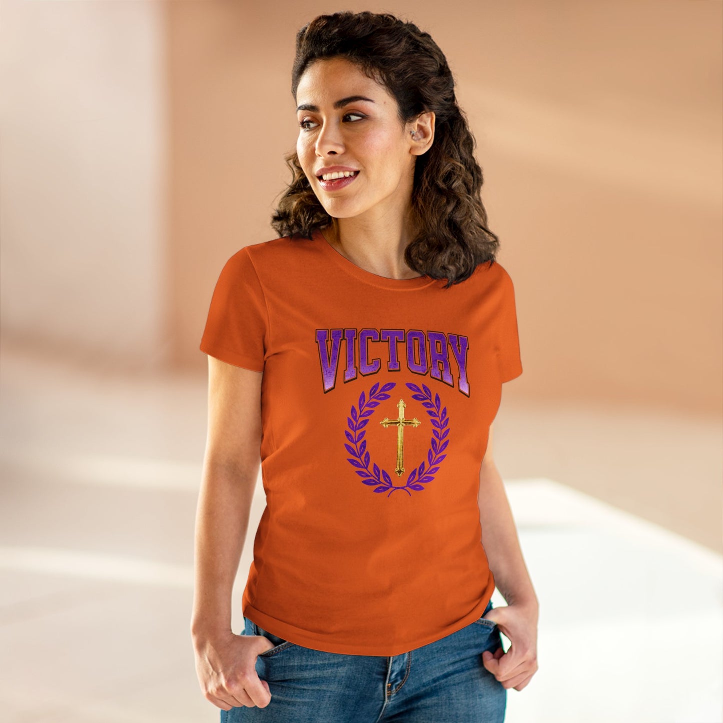 Divine Victory Women’s Tee – Victory in Every Step