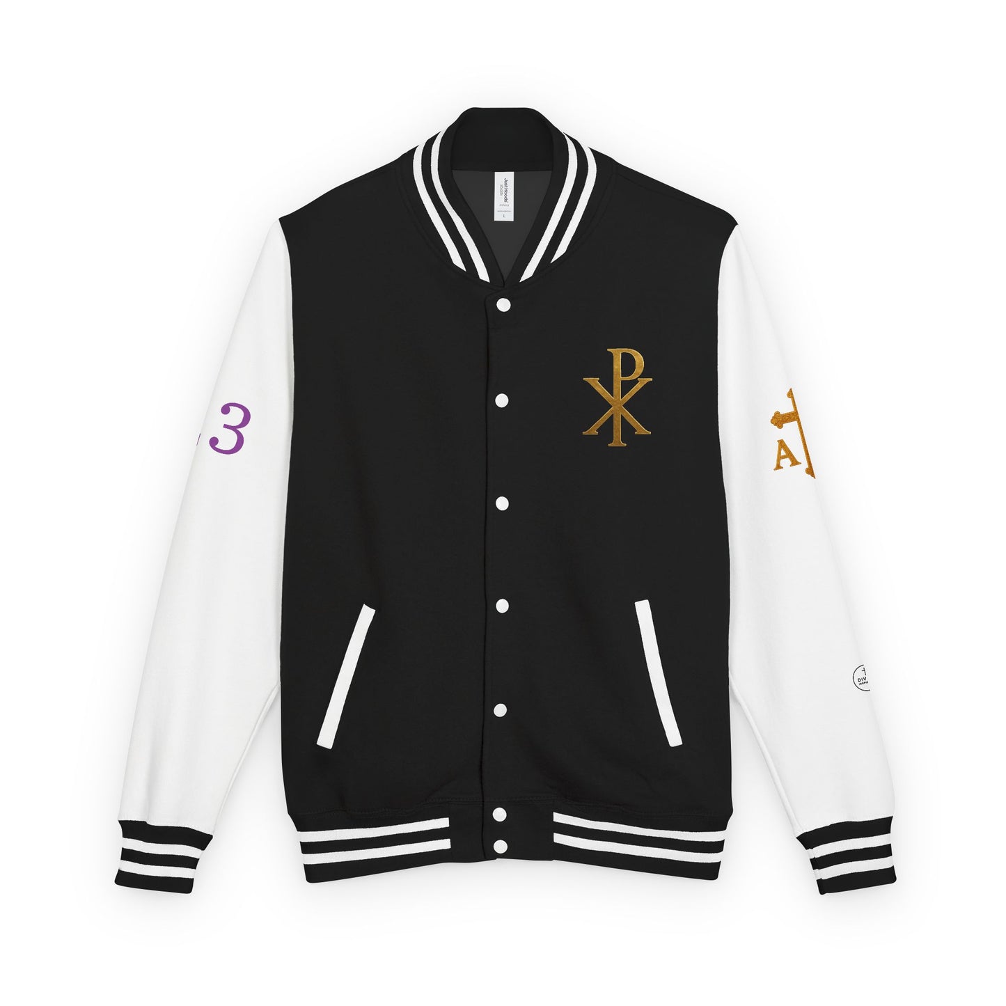 Victory in Christ Men’s Letterman Jacket – Sealed in Faith