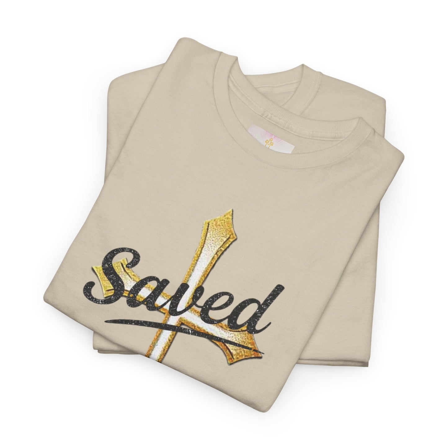 Saved Men's Tee – Christian Faith Apparel with Bold Design