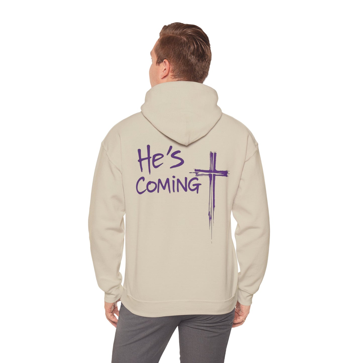 Prepare the Way – "He's Coming" Christian Men's Hoodie