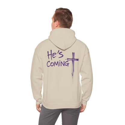 Prepare the Way – "He's Coming" Christian Men's Hoodie
