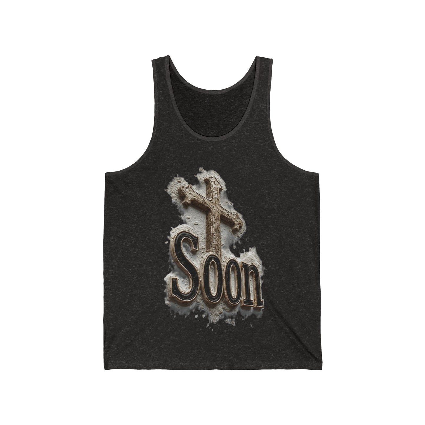 Soon: The Coming King Cross Tank – Men’s Faith Apparel