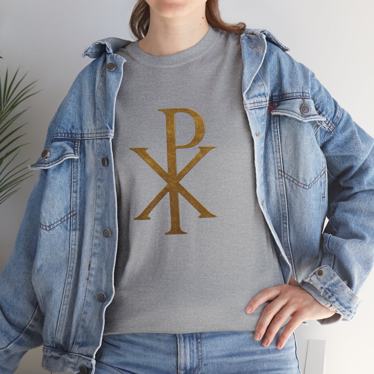 Chi Rho (Gold) - Women's Christian T-Shirt