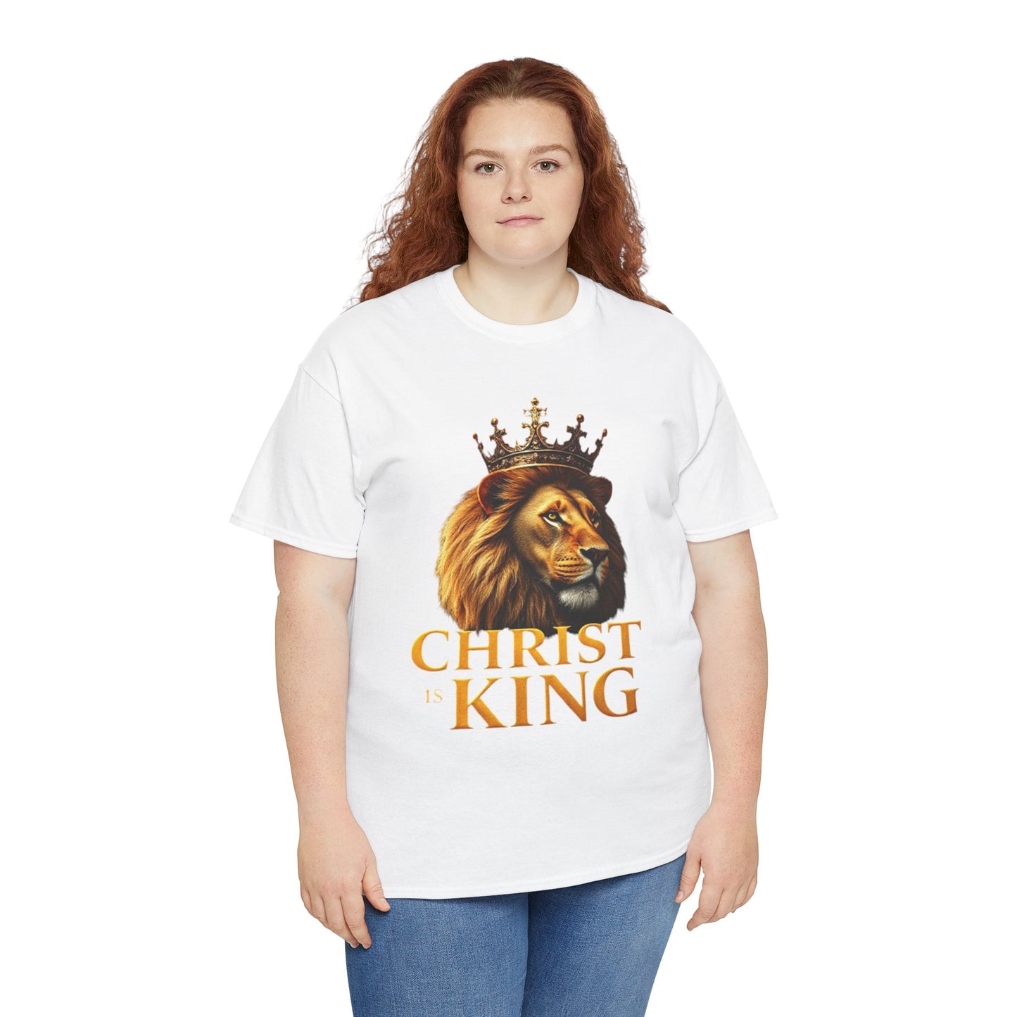 Christ Is King – Lion & Cross Women’s Christian Tee