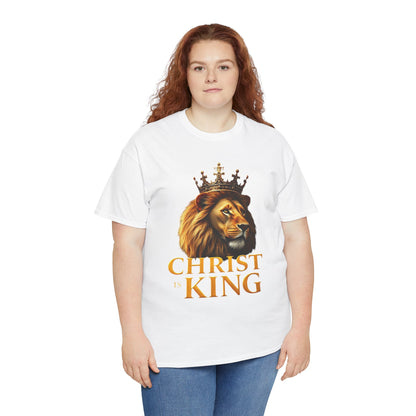 Christ Is King – Lion & Cross Women’s Christian Tee