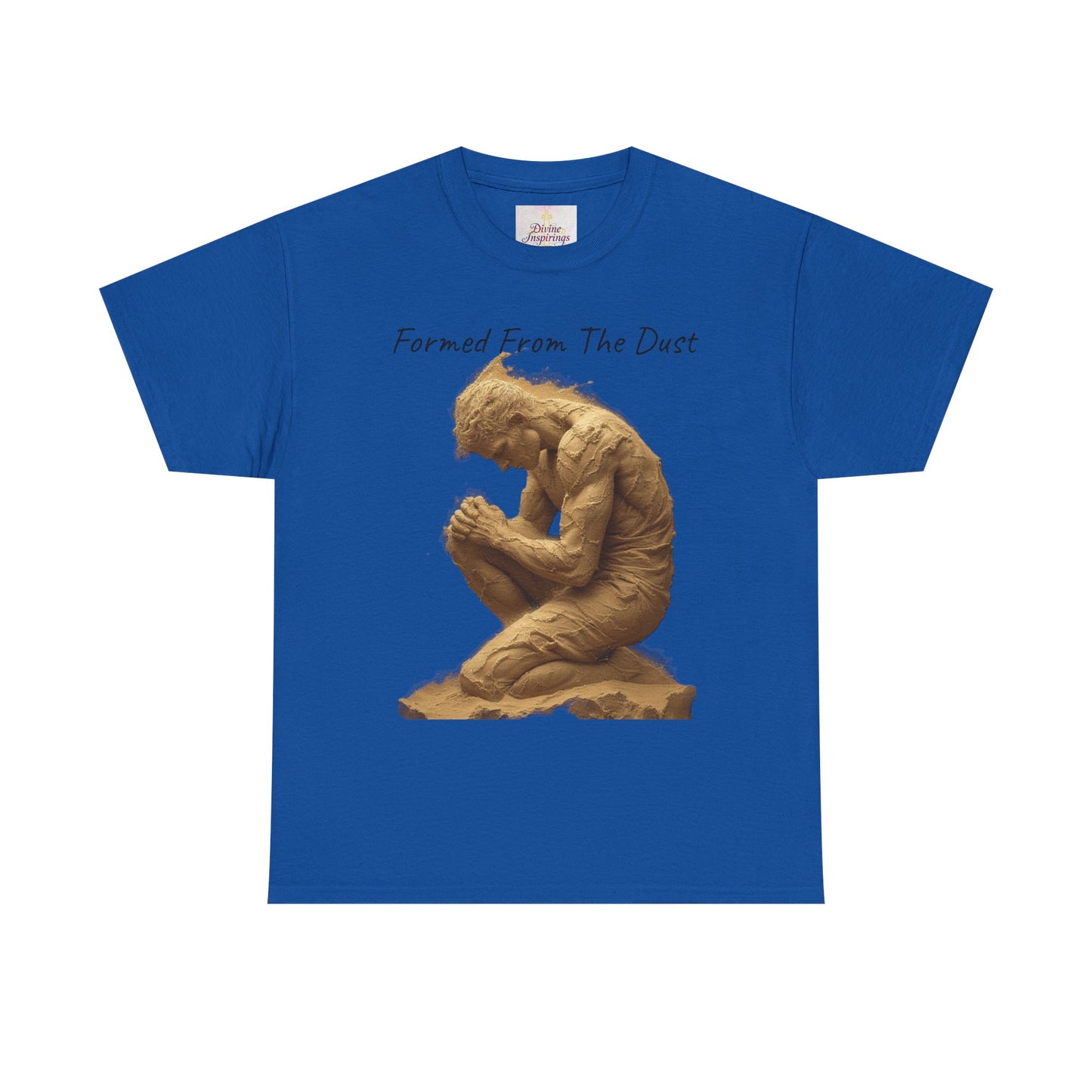 Formed from the Dust | Men’s Christian T-Shirt with Genesis 2:7 (Dark Lettering)