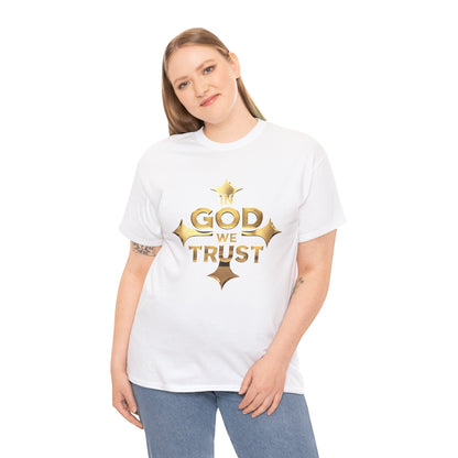 In God We Trust (Gold)- Woman's Christian T-Shirt
