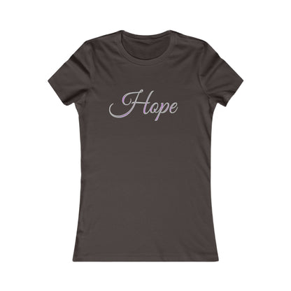 Women’s “Hope” Favorite Tee – Inspirational Faith Design