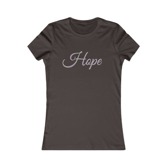 Women’s “Hope” Favorite Tee – Inspirational Faith Design