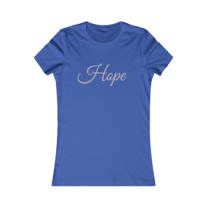 Women’s “Hope” Favorite Tee – Inspirational Faith Design
