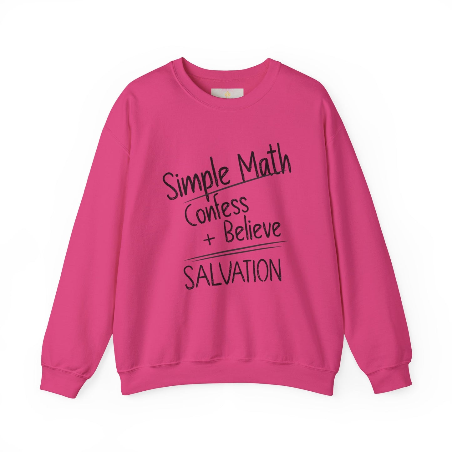 Simple Math Women’s Sweatshirt – Faith Pullover (Black Chalk)
