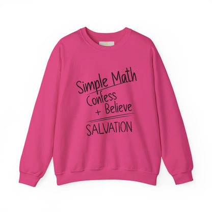 Simple Math Women’s Sweatshirt – Faith Pullover (Black Chalk)