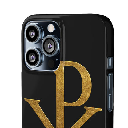 Black Chi Rho Snap Case for iPhone – The Way, Truth & Life