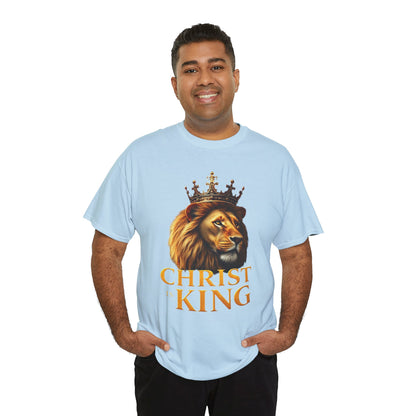 Christ Is King – Lion & Cross Men’s Christian Tee