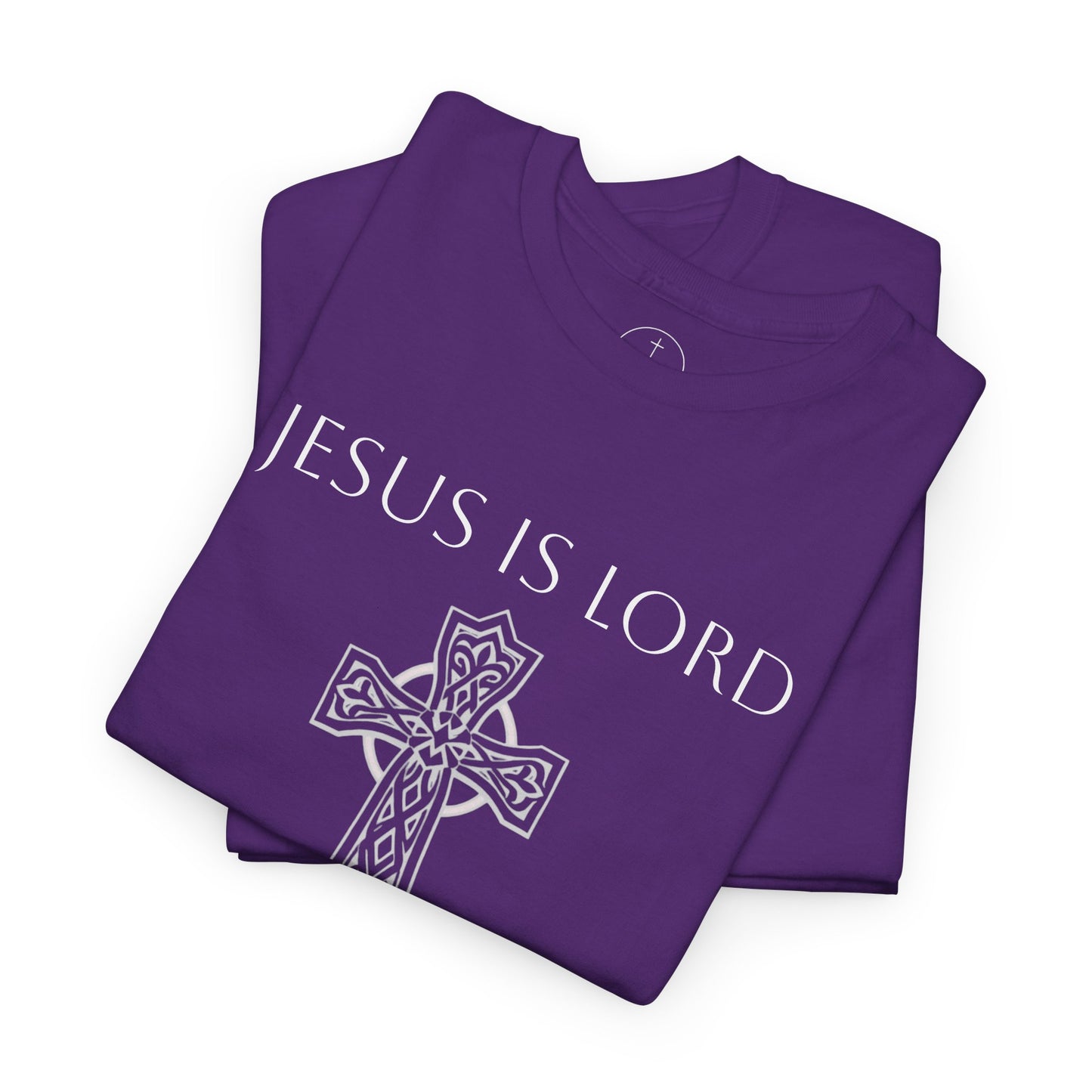 Jesus Is Lord – Men’s Christian Tee (White Lettering)
