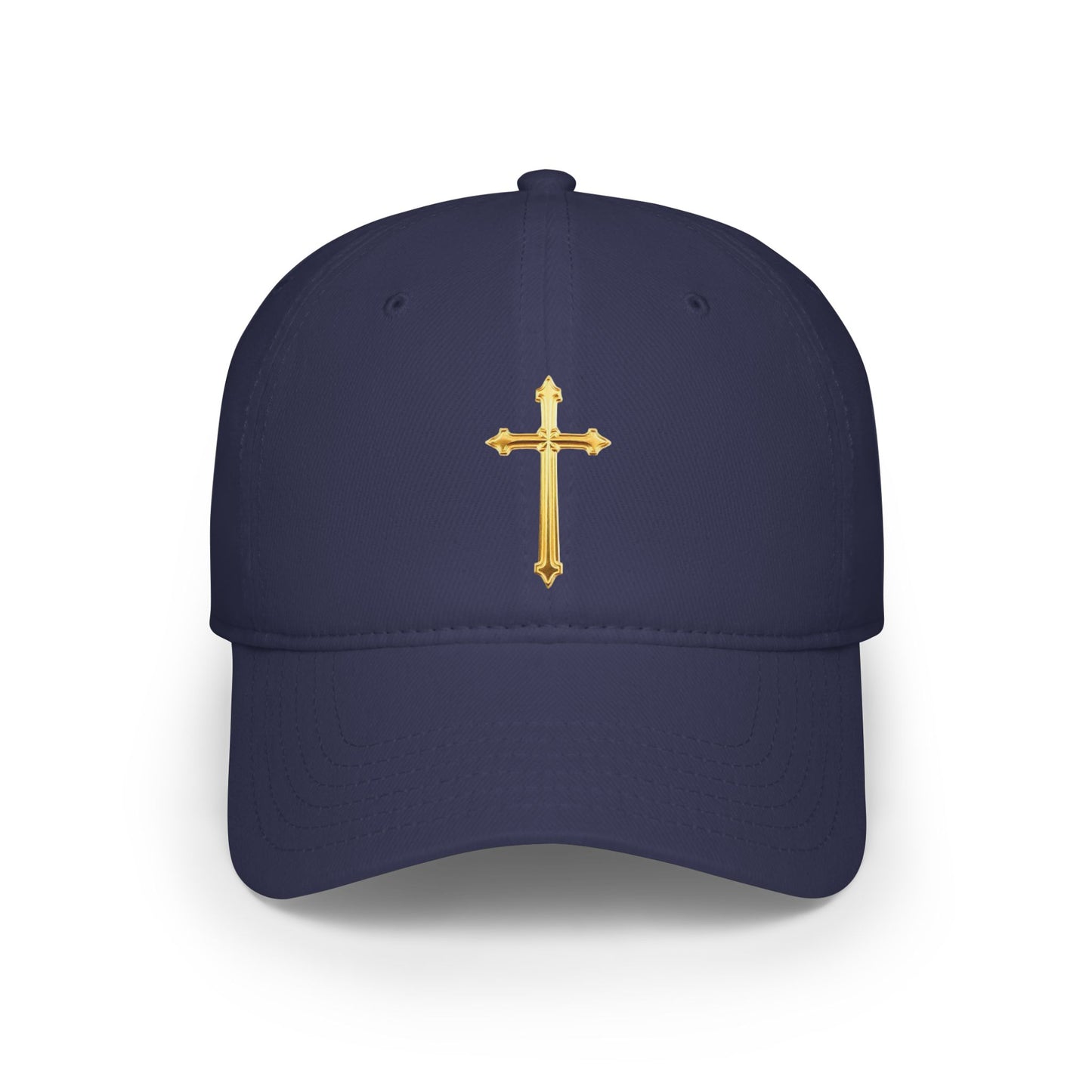 Gold Cross Baseball Cap – Faith-Inspired Adjustable Hat
