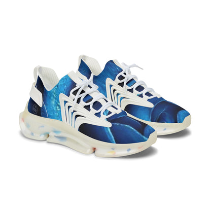 Divine Blue Rose Women's Spiritual Sneakers – Faith-Inspired Comfort