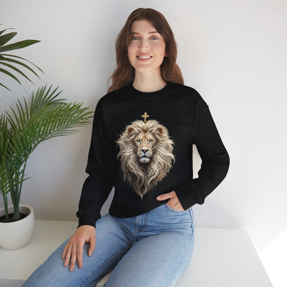 Christ is King (Lion of Judah) - Women's Christian Sweatshirt