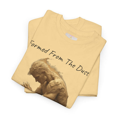 Formed from the Dust | Men’s Christian T-Shirt with Genesis 2:7 (Dark Lettering)