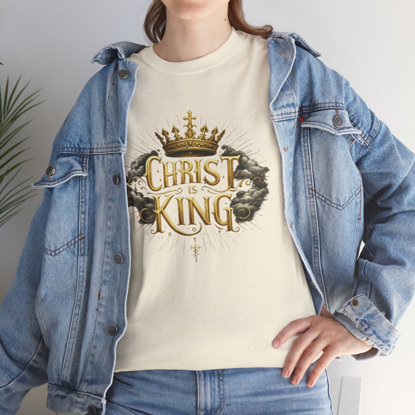Christ is King Crowned - Women's Christian T-Shirt