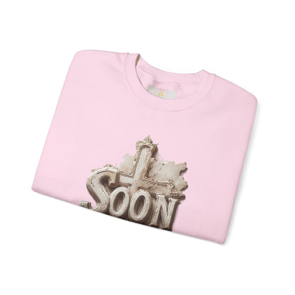 “Soon” Cross Women’s Sweatshirt – Wrapped in Hope