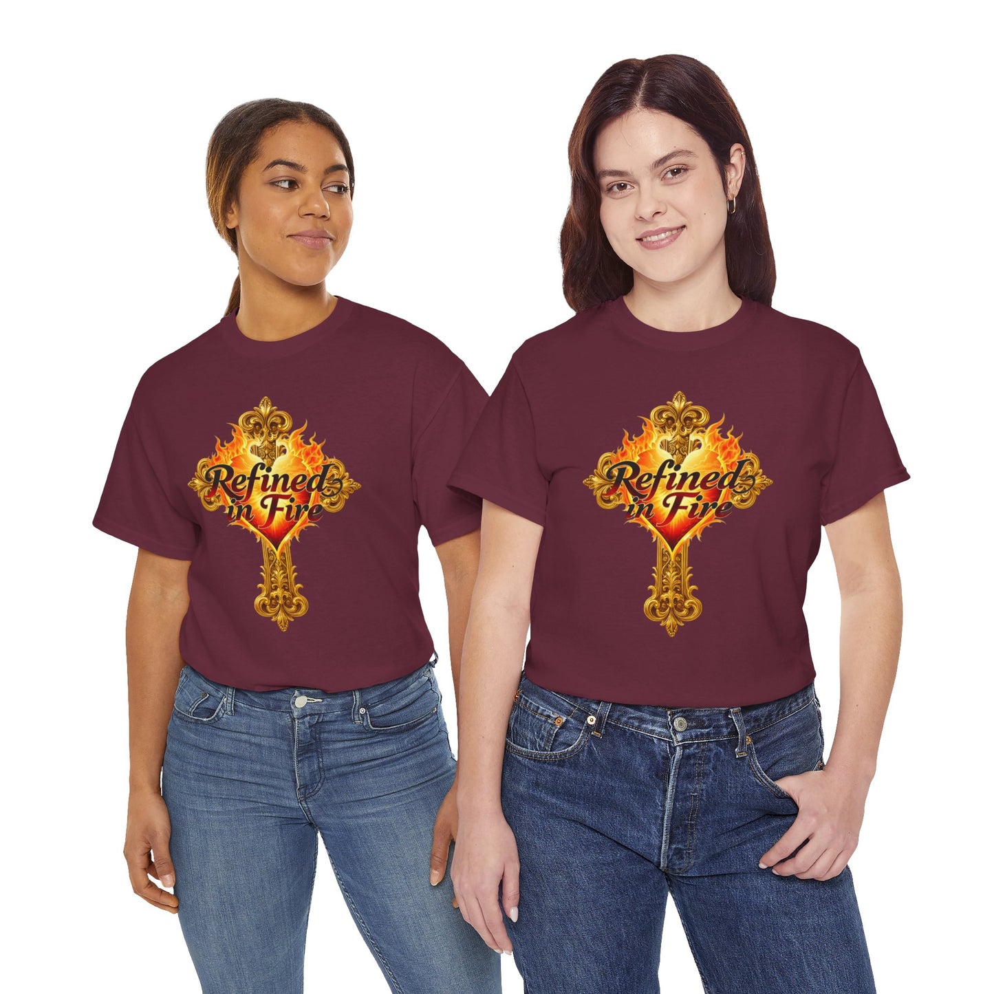 Refined in Fire — Women's Ornate Christian T-Shirt