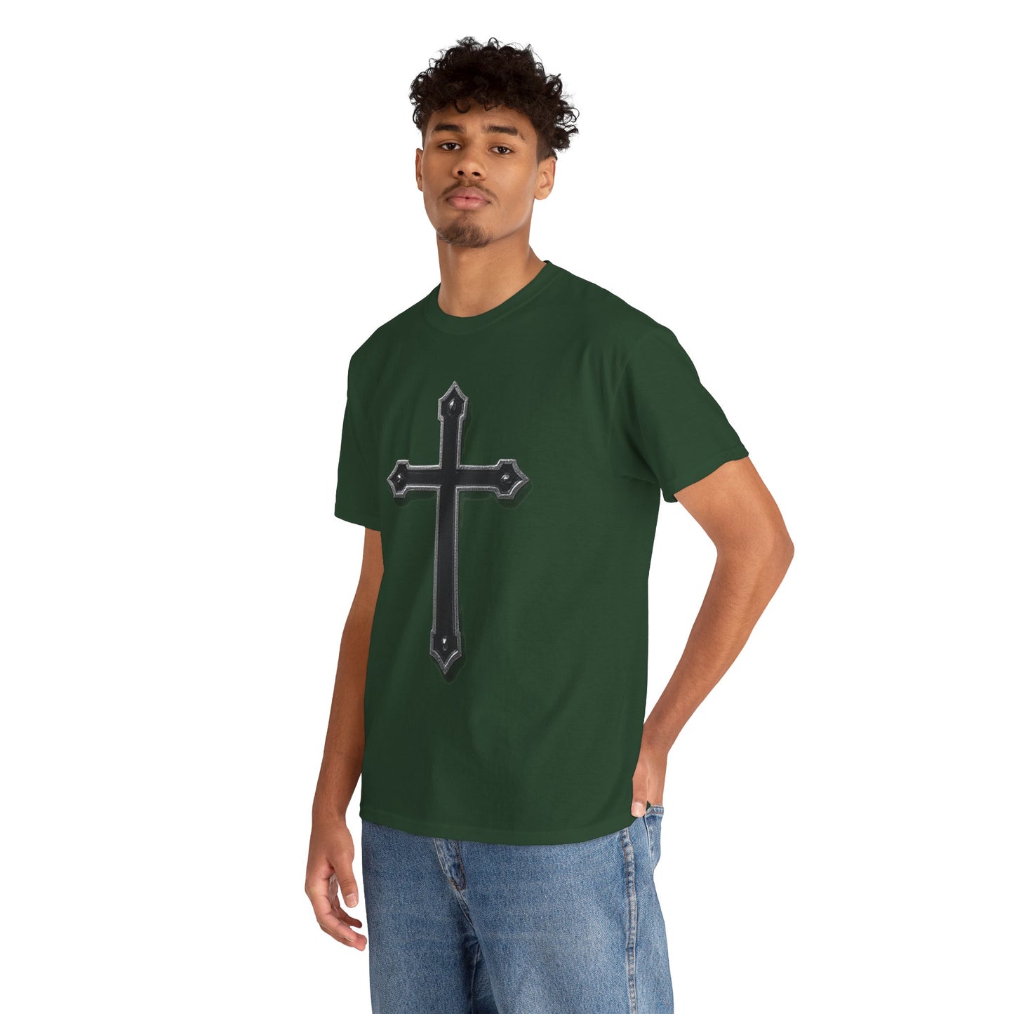 Black Cross Men’s Christian T-Shirt