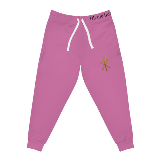 Chi Rho Women’s Christian Sweatpants in Pink – Comfort and Victory in Christ