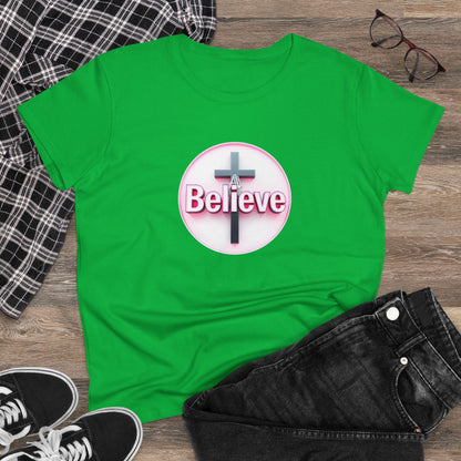 Believe | Women’s Christian T-Shirt with John 11:40