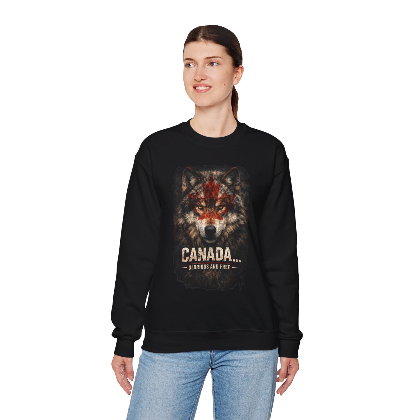 Canada War Paint: Glorious and Free - Women's Sweatshirt