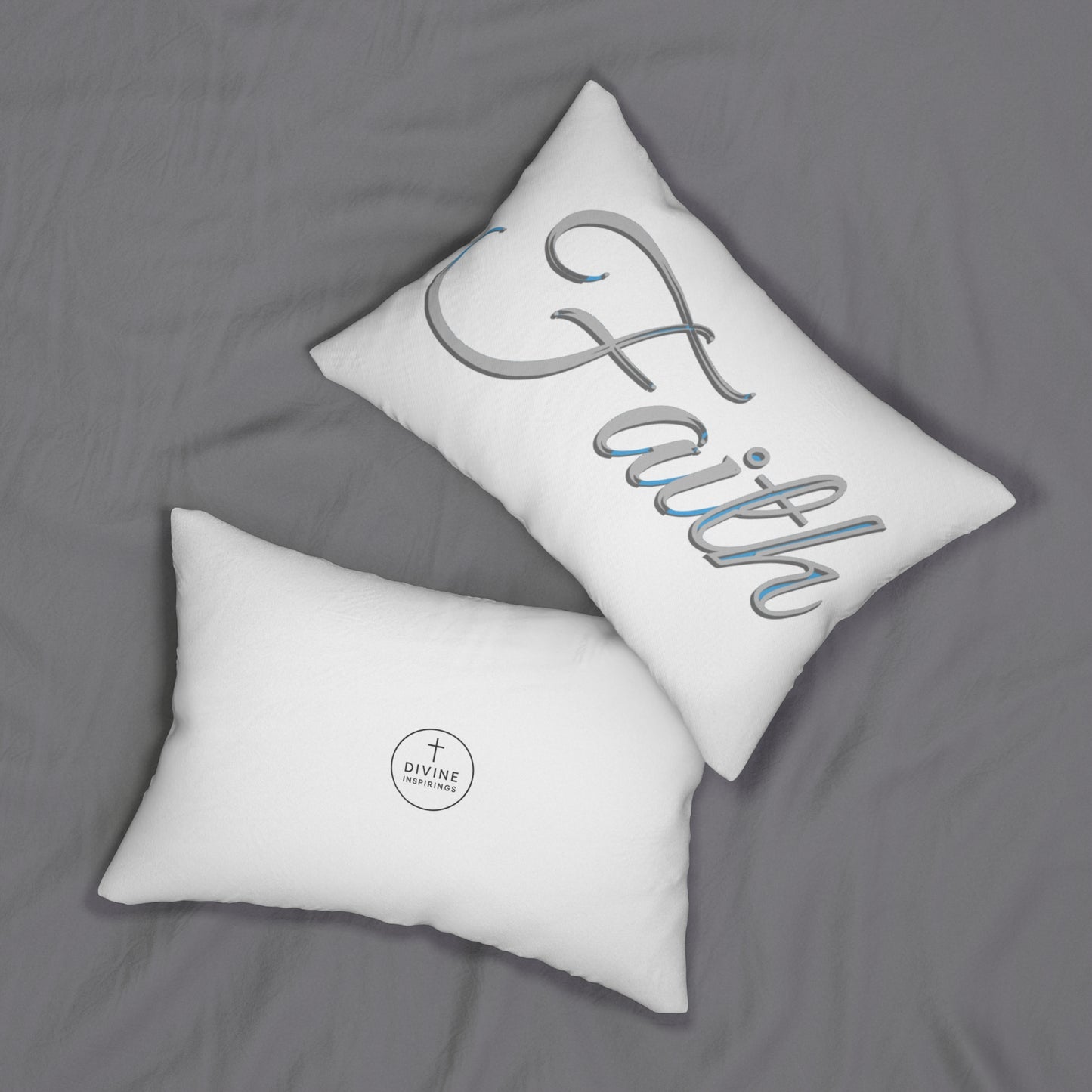 Faith Lumbar Pillow – Inspirational Comfort for Home