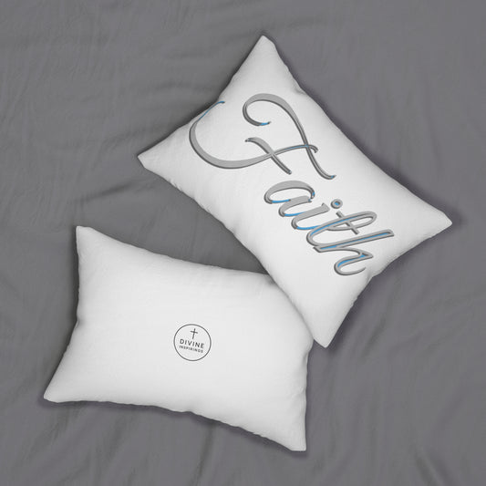 Faith Lumbar Pillow – Inspirational Comfort for Home