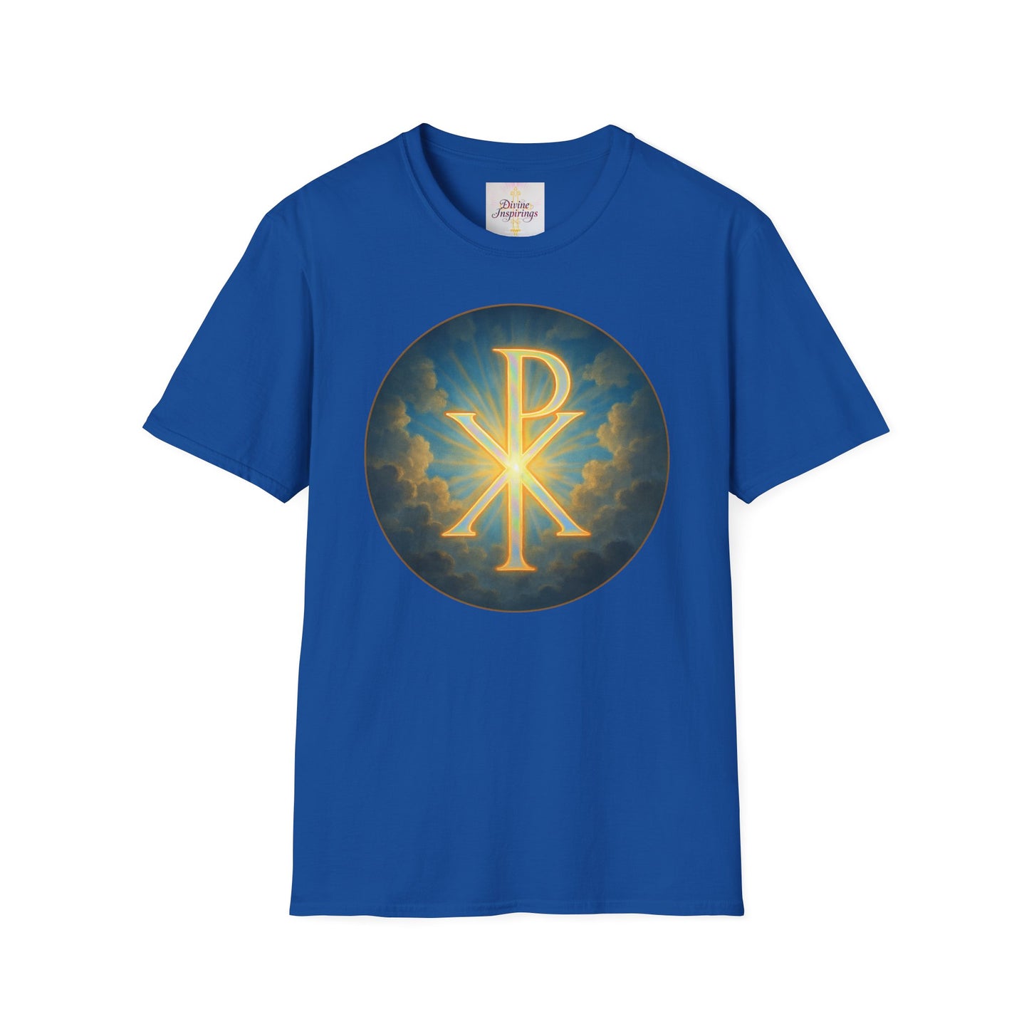 Women’s Christian T-Shirt with Chi Rho – Timeless Symbol of Faith Tee