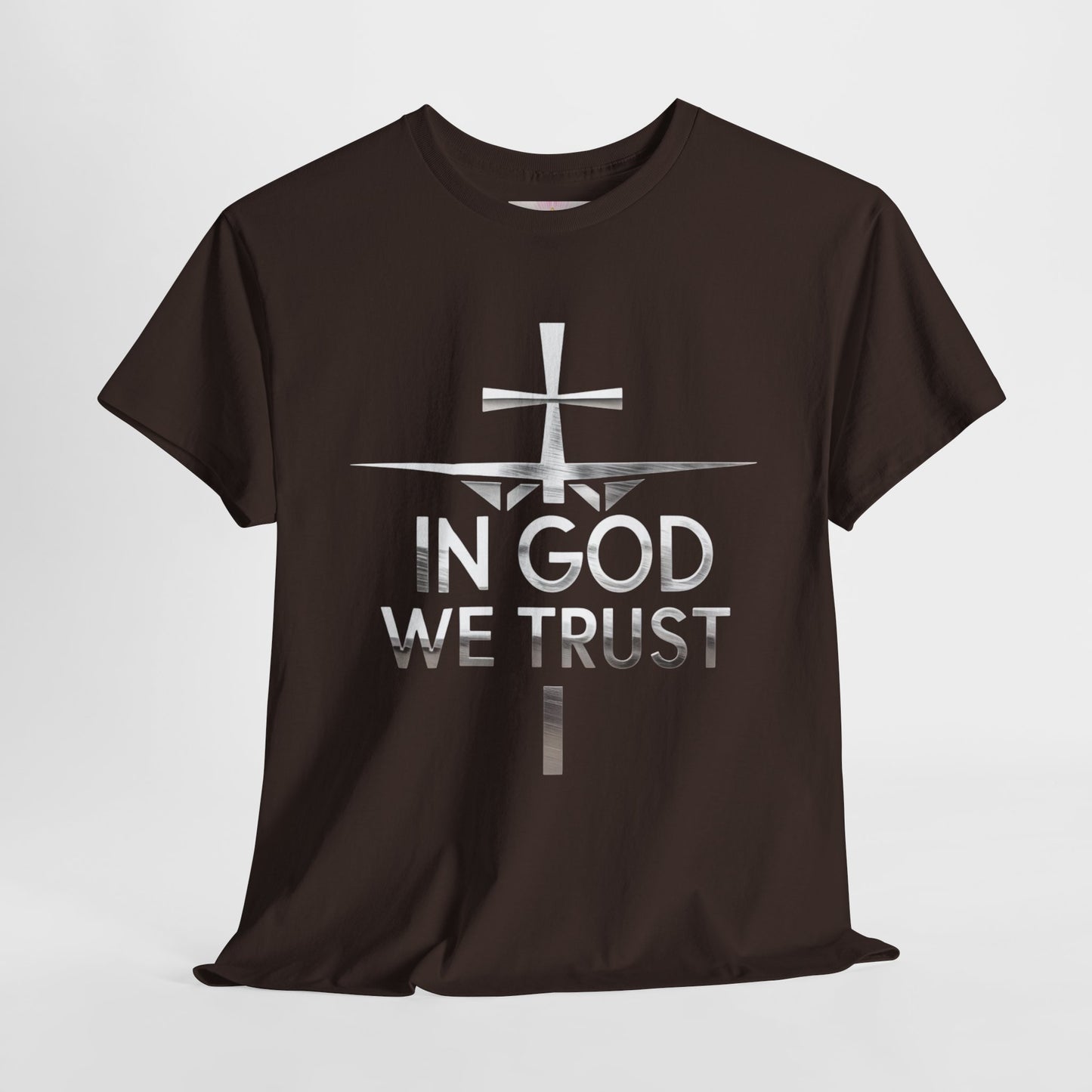 In God We Trust | Men’s Christian T-Shirt with Scripture Back Print