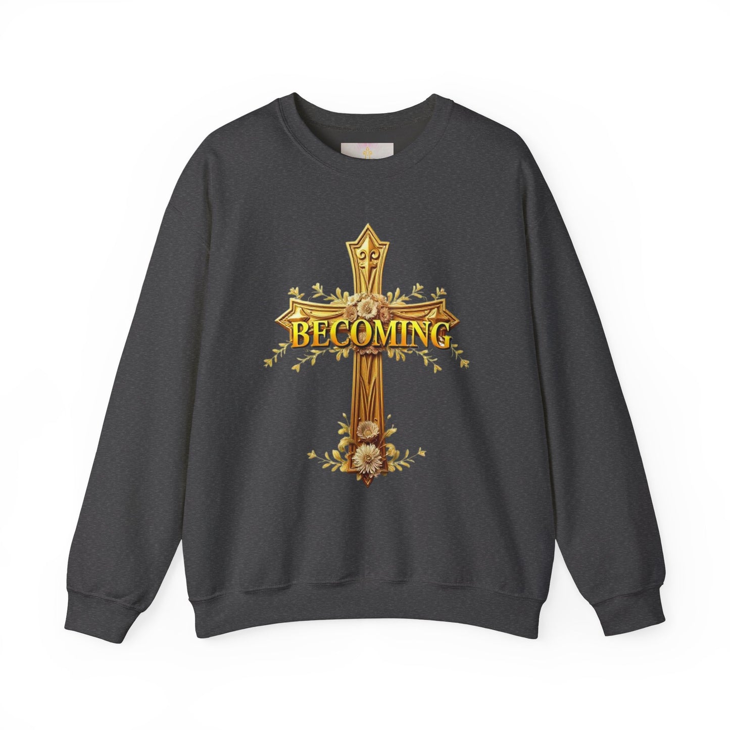 Becoming - Women’s Christian Sweatshirt (Light Lettering)