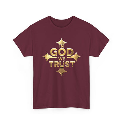 In God We Trust (Gold)- Men's Christian T-Shirt