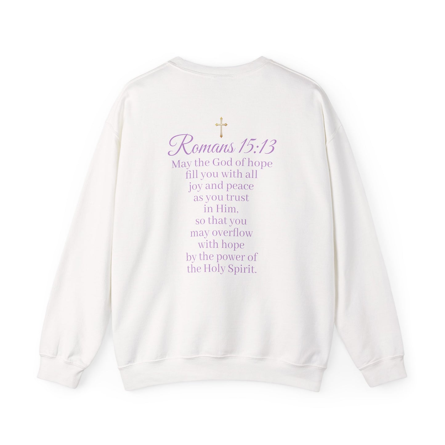 Women’s “Hope” Sweatshirt – Inspirational Scripture Hoodie | Romans 15:13