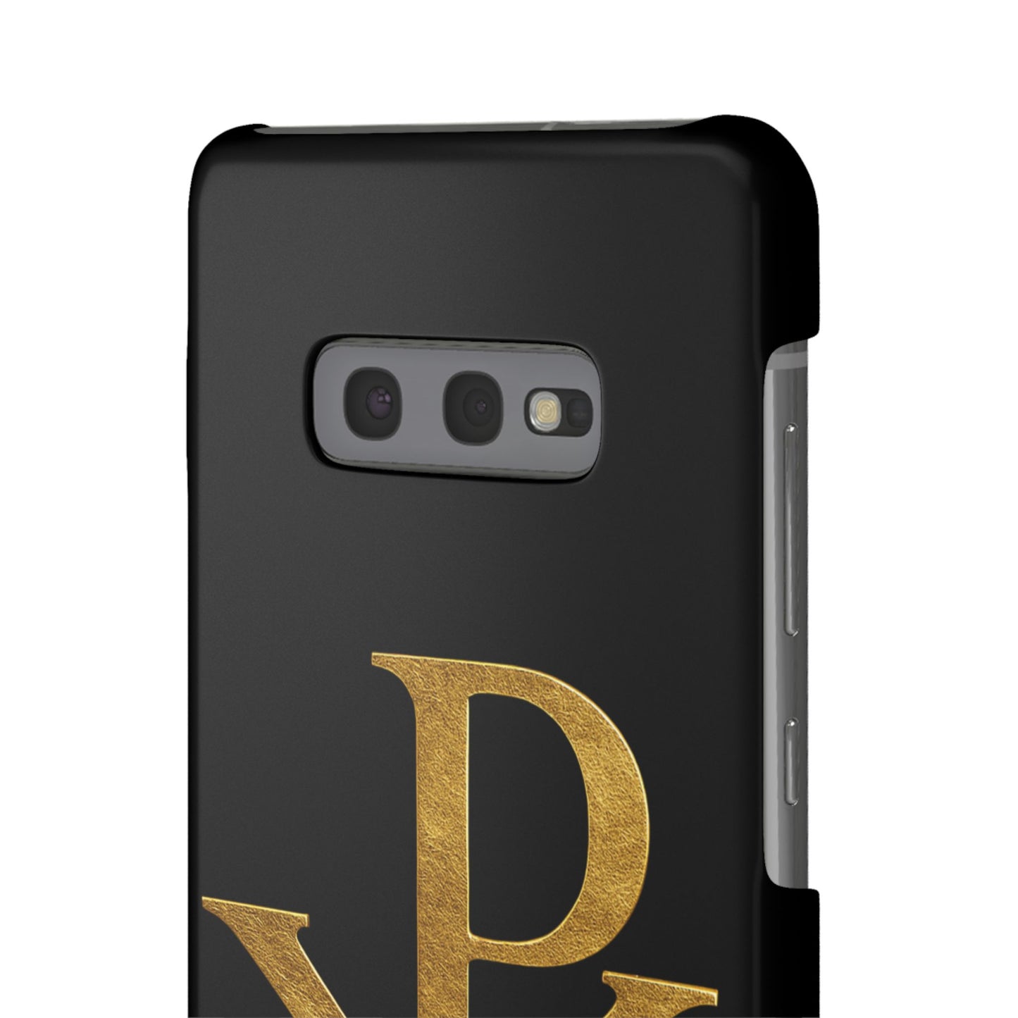 Our Eternal Hope in Christ - Black Chi Rho Snap Case for Samsung