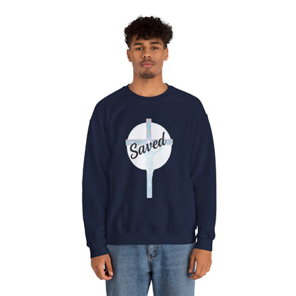 Saved - Men's Christian Sweatshirt of Faith