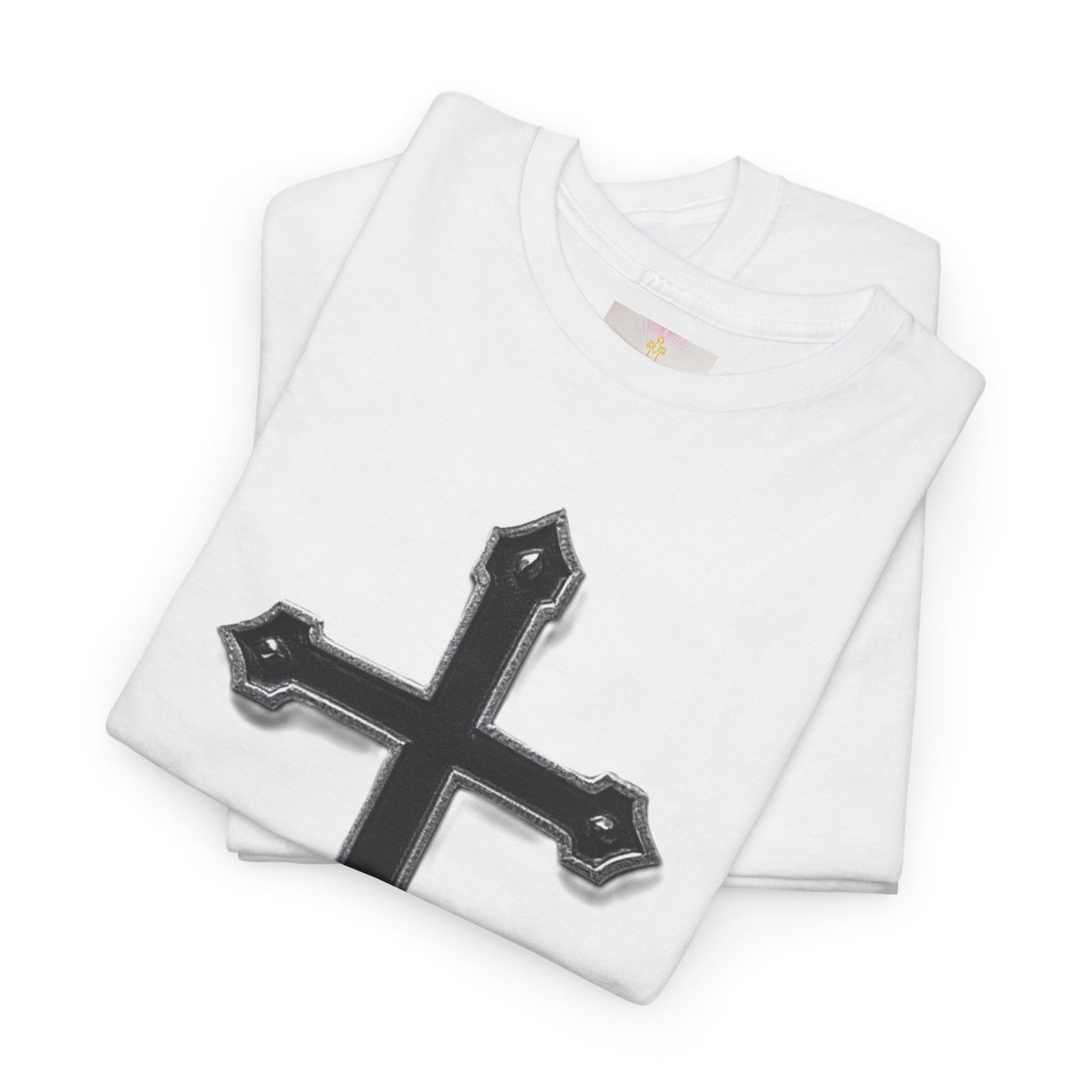 Warrior’s Cross Men’s Christian T-Shirt – Black Cross | Ephesians 6:11