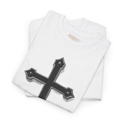 Warrior’s Cross Men’s Christian T-Shirt – Black Cross | Ephesians 6:11