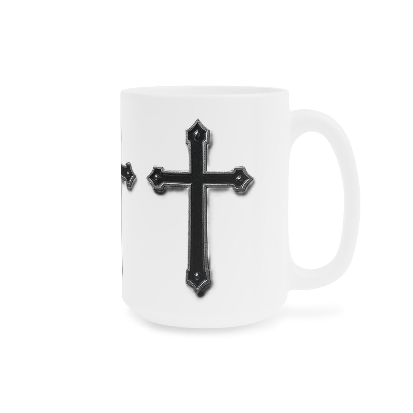 Warrior’s Black Cross Christian Mug | Ephesians 6:11 (11oz\15oz)
