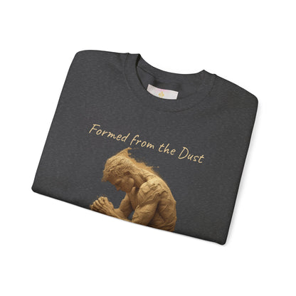 Formed from the Dust (Light Lettering) | Men’s Christian Sweatshirt with Genesis 2:7