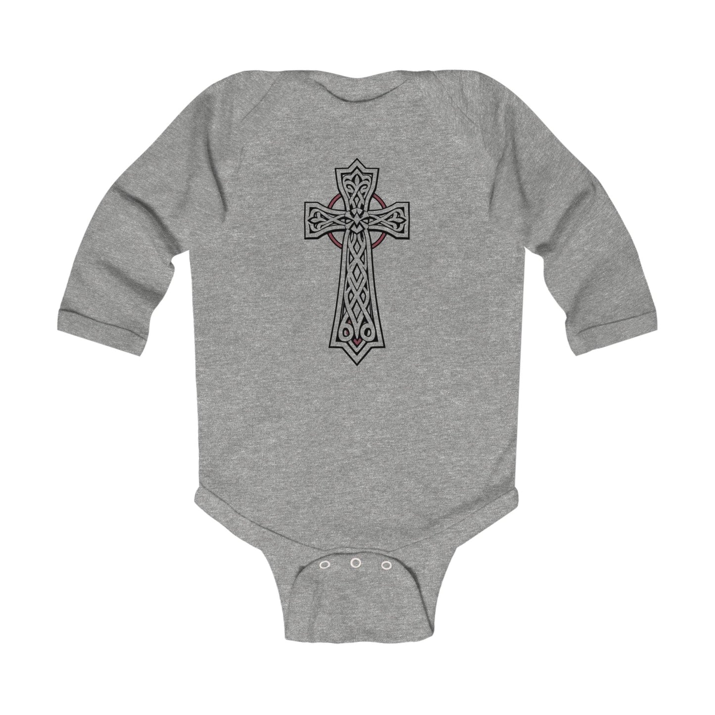 Blessed Beginnings – Infant Onesie with Celtic Cros