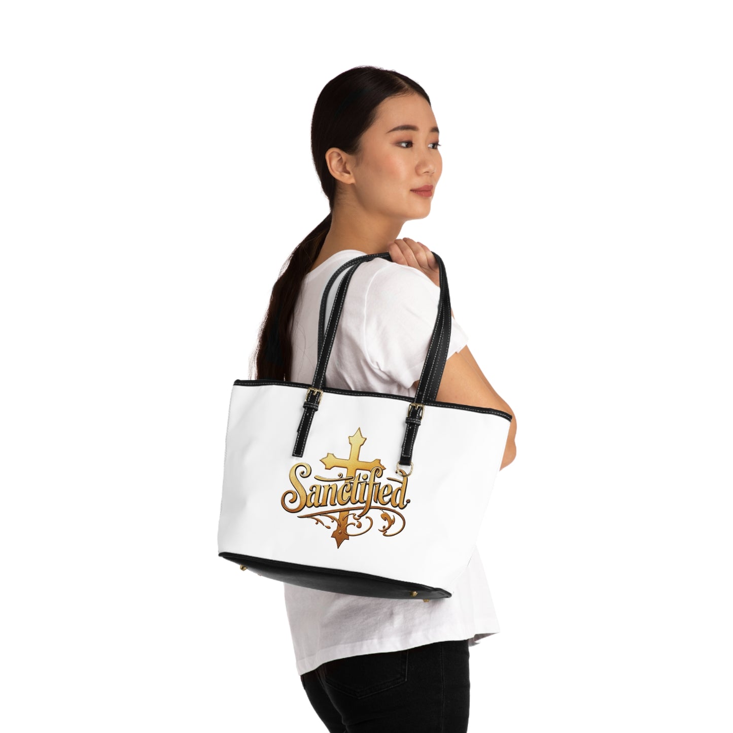 Sanctified Shoulder Bag – Bold Elegance with a Spiritual Touch