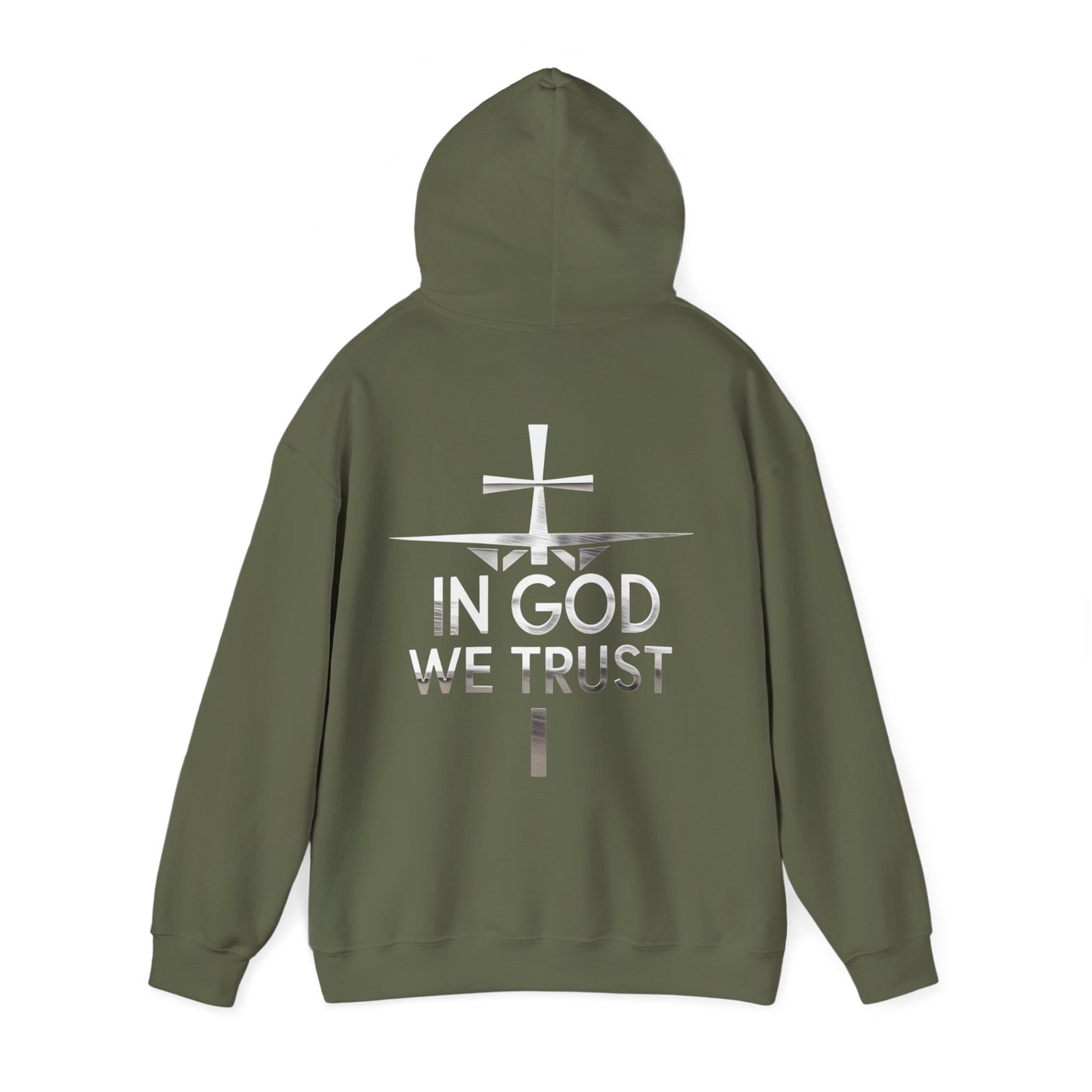 In God We Trust | Women’s Christian Hoodie with Back Design Print