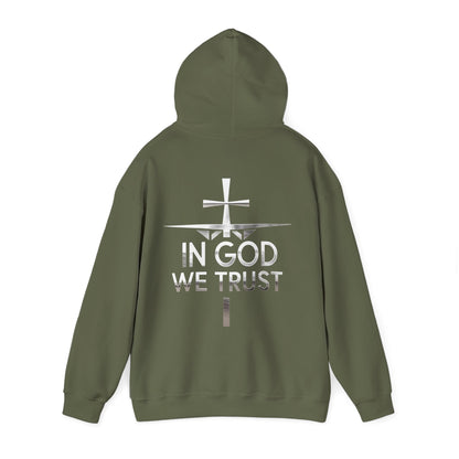 In God We Trust | Women’s Christian Hoodie with Back Design Print
