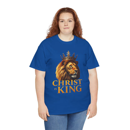 Christ Is King – Lion & Cross Women’s Christian Tee