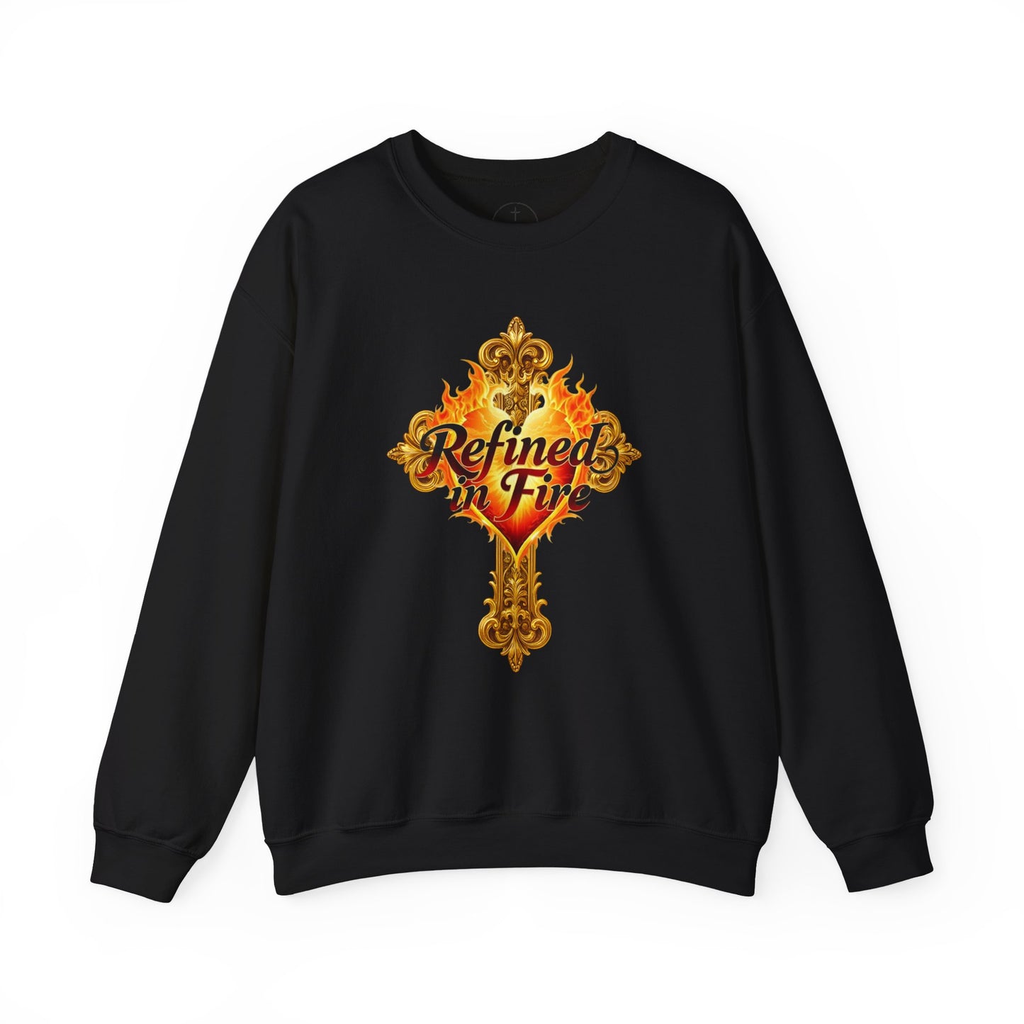 Refined in Fire - Men's Ornate Christian Sweatshirt