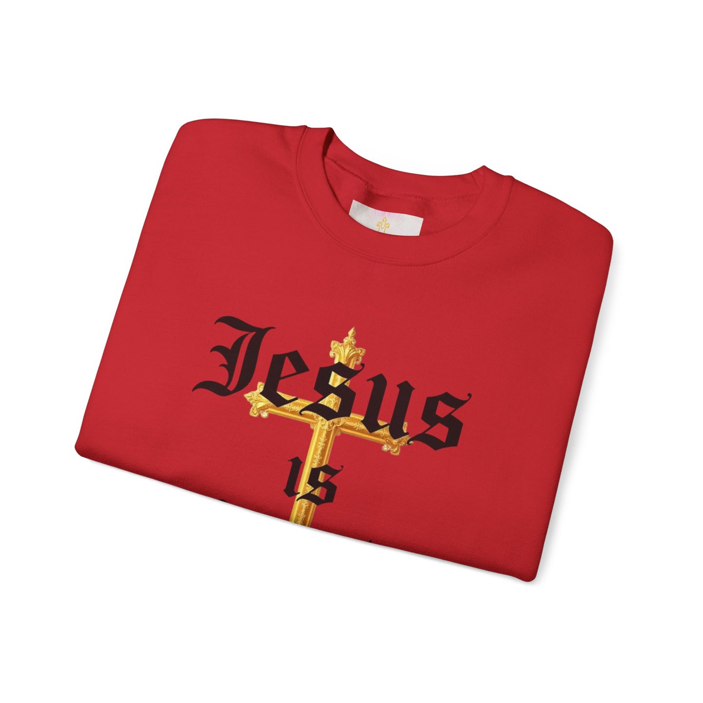 Men’s “Jesus is Lord” Christian Sweatshirt – Bold Faith Statement Pullover